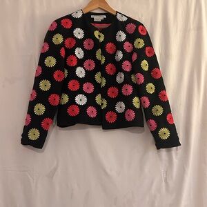 Vintage Maggy London SZ 4 jacket
Colorful Embroidered Flowers